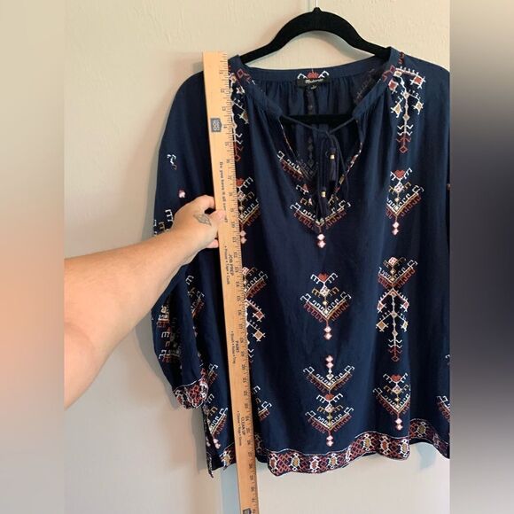 Madewell Navy Boho Top size S - Picture 9 of 9